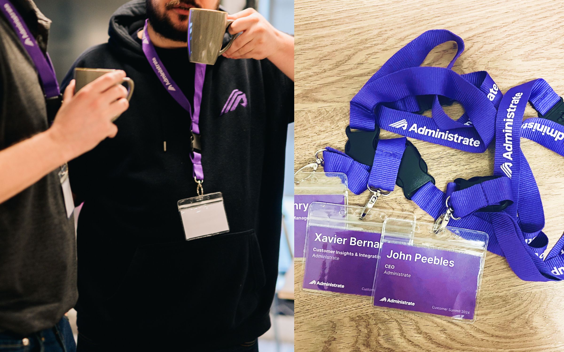 New identity on swag at a partner's customer event.