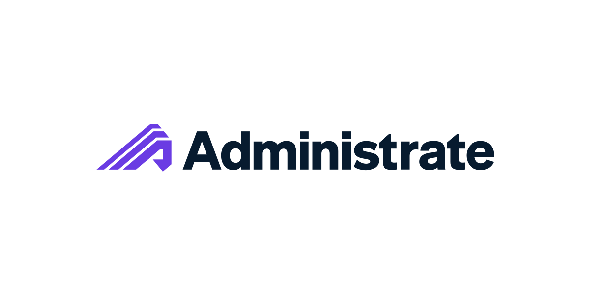 Full color Administrate logo on a white background.