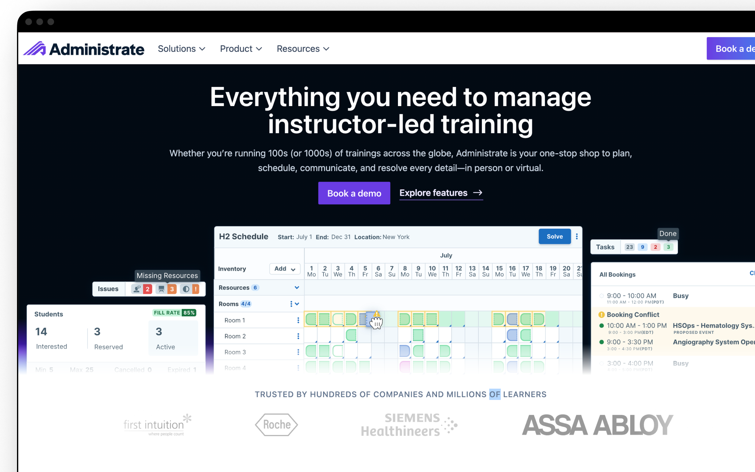 Administrate marketing website design.