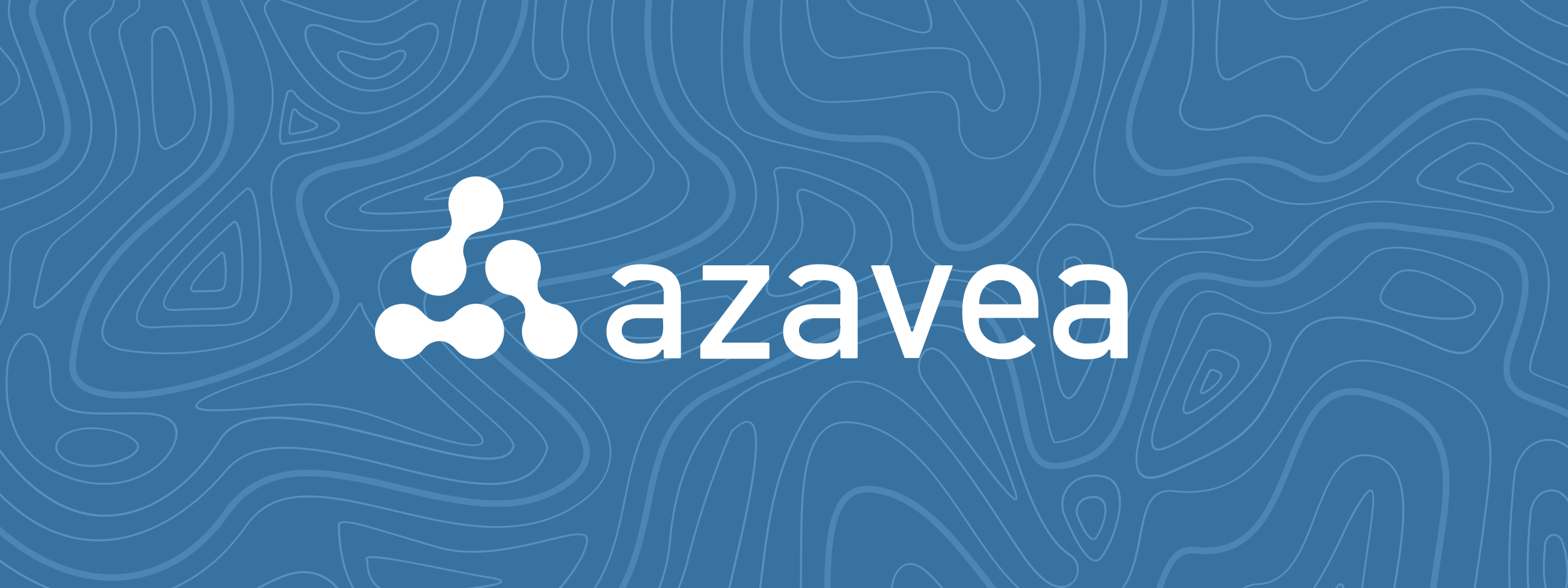 Azavea logo overtop of a topographic background.