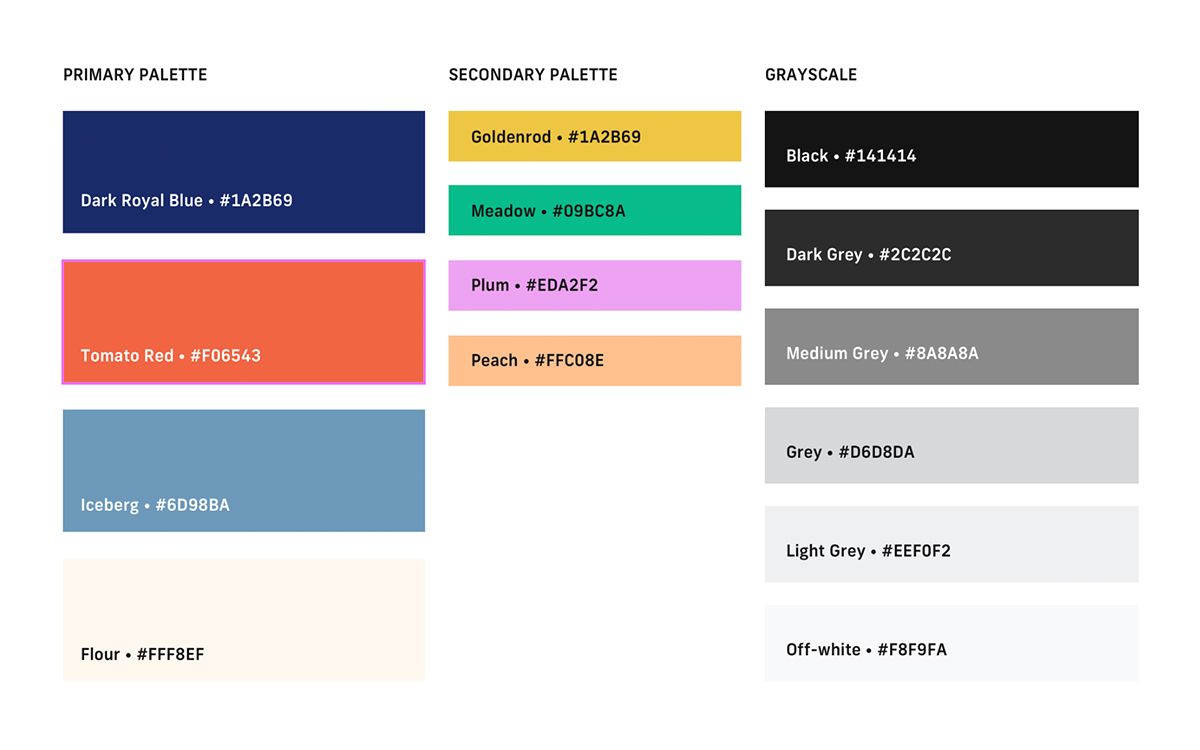 Color palette.