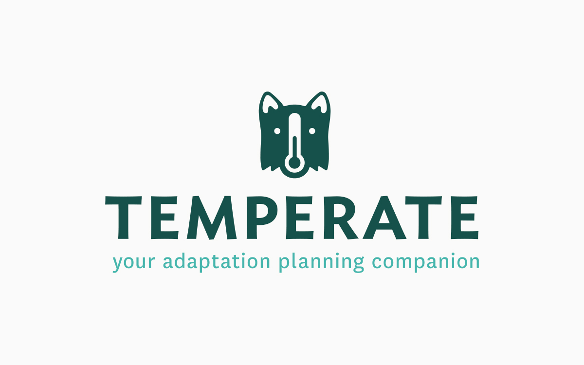 Full color Temperate logo and tagline.